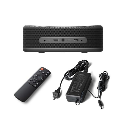 Proyector portátil elegante nativo metálico 4k con negro del enchufe del USB